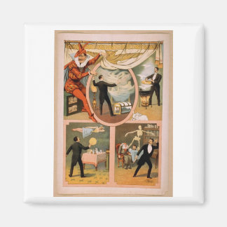 Magnet-Vintages Theater Magician Werbung Magnet