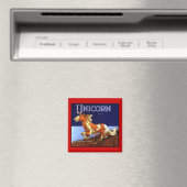 MAGNET ~ VINTAGES UNICORN-MARKENPRODUKTIONSKENNZEI (In Situ (Geschirrspüler))