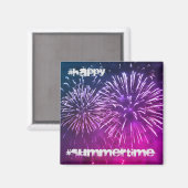 Magnet violet fireworks night summer (Vorderseite/Rückseite)