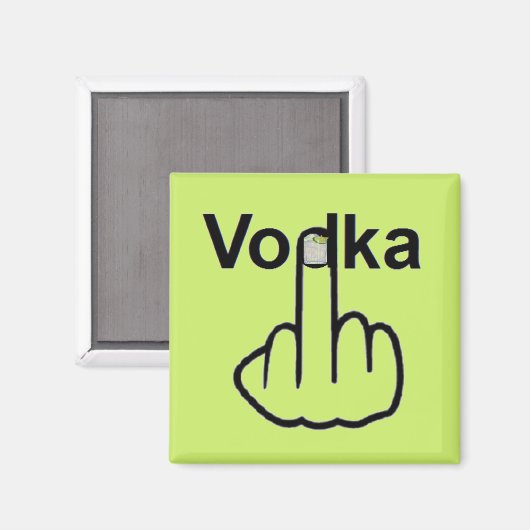 Magnet Vodka Drehe (Vorderseite/Rückseite)