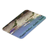 Magnet von Hippie Hollow, Austin Texas (Linke Seite)