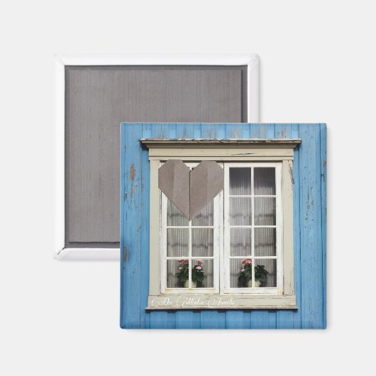 Magnet „Von Meinem Fensters " (Vorderseite/Rückseite)