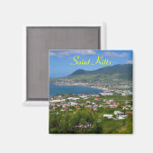 Magnet von Saint Kitts (Vorderseite/Rückseite)