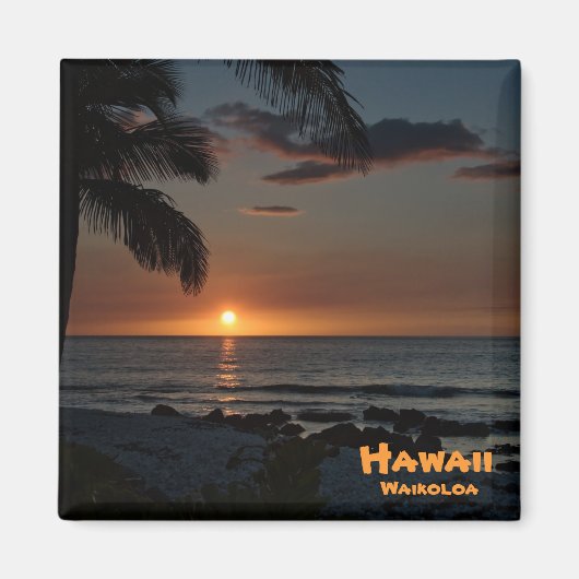 Magnet: Waikoloa Sunset #1 Magnet (Vorne)
