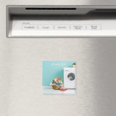 Magnet, Waschküche mit Katze Magnet (In Situ (Geschirrspüler))