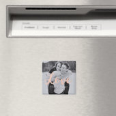 Magnet Wedding Favor- Photo with Rose Gold (In Situ (Geschirrspüler))