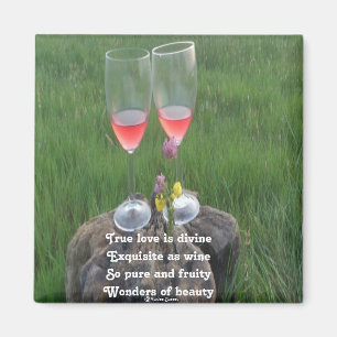 Magnet-Wein-Gedicht von Ladee Basset Magnet