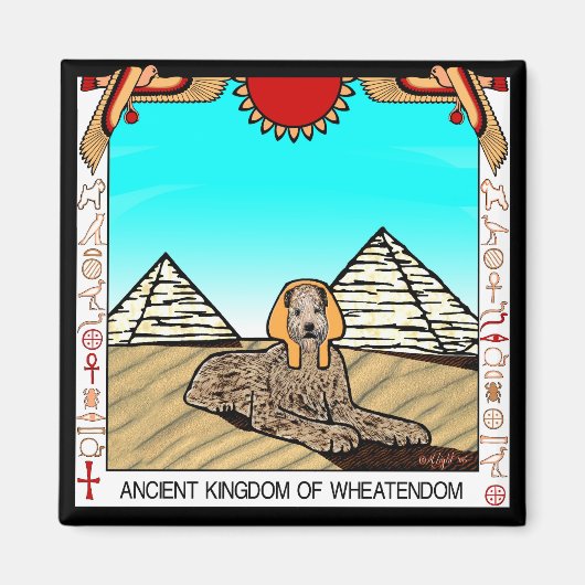 Magnet: "Wheaten Sphinx" Magnet (Vorne)