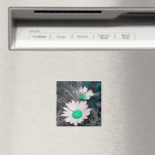 Magnet "White Daisy" (w Green) (In Situ (Geschirrspüler))