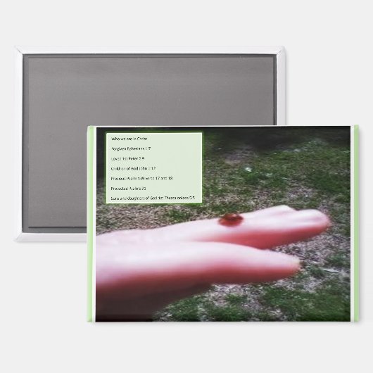 magnet -who we are in Christ (Vorderseite/Rückseite)