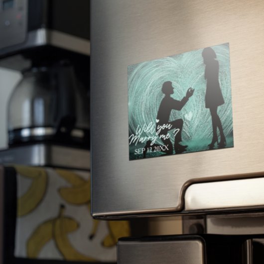 Magnet "WIll You Marry Me" Romantischer Vorschlag