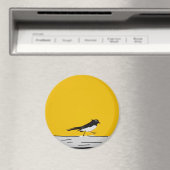Magnet "Willy Wagtail" (Gelb) (In Situ (Geschirrspüler))