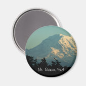 Magnet: Winter Berg Rainier Magnet (Vorderseite/Rückseite)