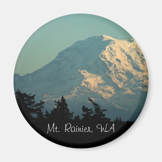 Magnet: Winter Berg Rainier Magnet (Vorne)