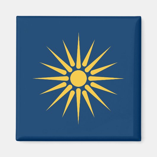 Magnet with Flag of Macedonia, Greece (Vorne)