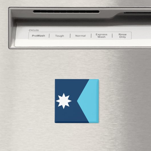 Magnet with Flag of Minnesota, USA (In Situ (Geschirrspüler))
