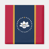 Magnet with Flag of Mississippi (Vorne)
