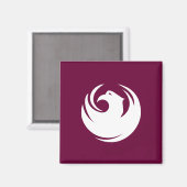Magnet with Flag of Phoenix City, Arizona (Vorderseite/Rückseite)