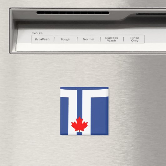 Magnet with Flag of Toronto, Canada (In Situ (Geschirrspüler))