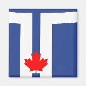 Magnet with Flag of Toronto, Canada (Vorne)