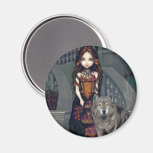 Magnet "Wolf Countess" (Vorderseite/Rückseite)