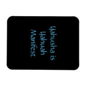 Magnet "Yahusha ist Yahuah Manifest" (Horizontal)