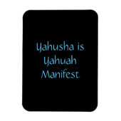 Magnet "Yahusha ist Yahuah Manifest" (Vertikal)