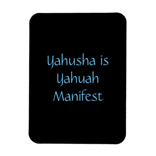 Magnet "Yahusha ist Yahuah Manifest" (Vertikal)