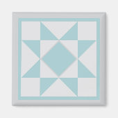 Magnet - Zahn-Sternenquilt-Block (lt. blau/grau) (Vorne)