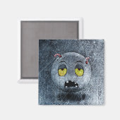 Magnet Zombiemoji Vintage (Vorderseite/Rückseite)