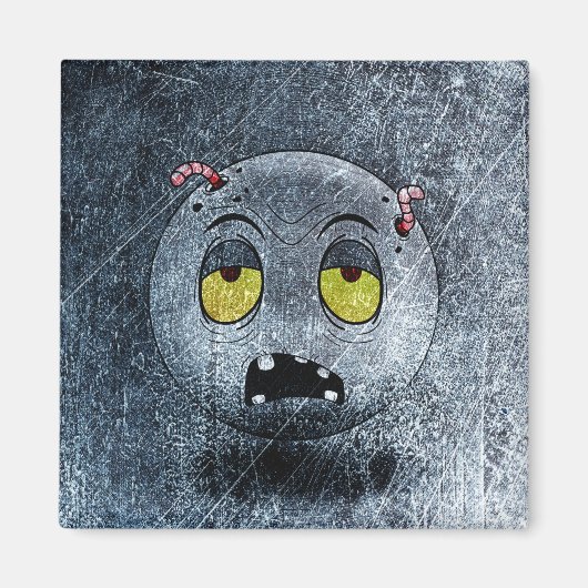 Magnet Zombiemoji Vintage (Vorne)