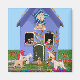 Magnet: "Zuhause ist, wo Wheaten ist " Magnet