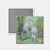 Magnet "Zuhause on the Bayou" (Vorderseite/Rückseite)