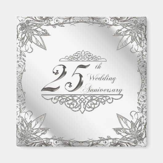 Magnet zum 25. Hochzeitstag (Vorne)
