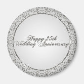 Magnet zum 25. Hochzeitstag (Vorne)