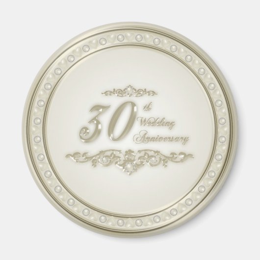Magnet zum 30. Hochzeitstag (Vorne)