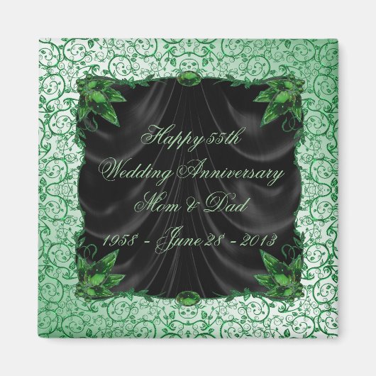 Magnet zum 55. Hochzeitstag (Vorne)