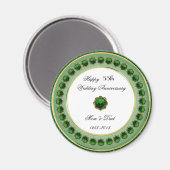 Magnet zum 55. Hochzeitstag (Vorderseite/Rückseite)