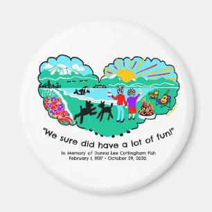 Magnet zum Gedenken an Donna LC Fisch