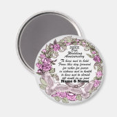 Magnet zum Hochzeitstag (Vorderseite/Rückseite)