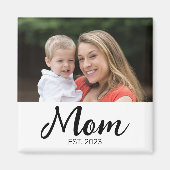Magnet zum Muttertag mit Foto und Gründungsdatum d (Vorne)