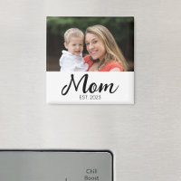 Magnet zum Muttertag mit Foto und Gründungsdatum d