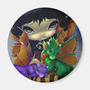 Magnet "Zwei Niedliche Dragonlings"