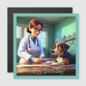 Magnetambulante Geburtstagskarte Magnetkarte (Vorne/Hinten)