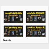 Magnetaufkleber Rechteckiger Aufkleber (Blatt)