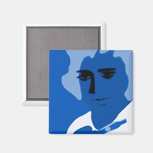 Magnetblau Magnet (Vorderseite/Rückseite)