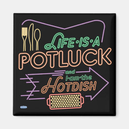 Magnetbotschaften "Potluck Hotdish" Magnet