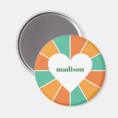 Magnete aus farbigen individuellen Namen Magnet (Vorderseite/Rückseite)