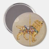 Magnete - Carousel Lion Magnet (Vorderseite/Rückseite)