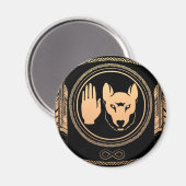 Magnete der ersten Nationen Metis Wolf Kunst Magnet (Vorderseite/Rückseite)